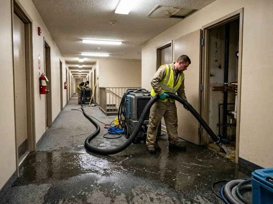 multi-unit-apartment-hallway-f-005 — frequently asked questions, Emergency Burst Pipe Water Extraction & Removal in Mount Ol…